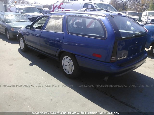 1FALP57U8SA260969 - 1995 FORD TAURUS GL BLUE photo 3