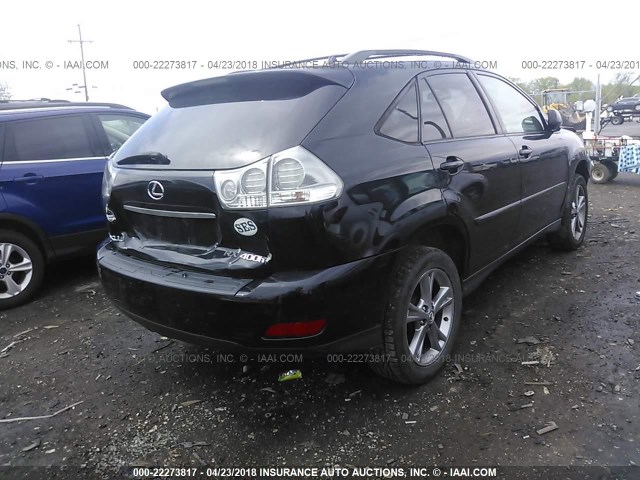 JTJHW31U260015772 - 2006 LEXUS RX 400 BLACK photo 4