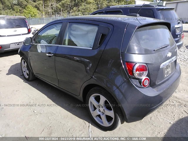 1G1JE6SB9G4144813 - 2016 CHEVROLET SONIC LTZ GRAY photo 3