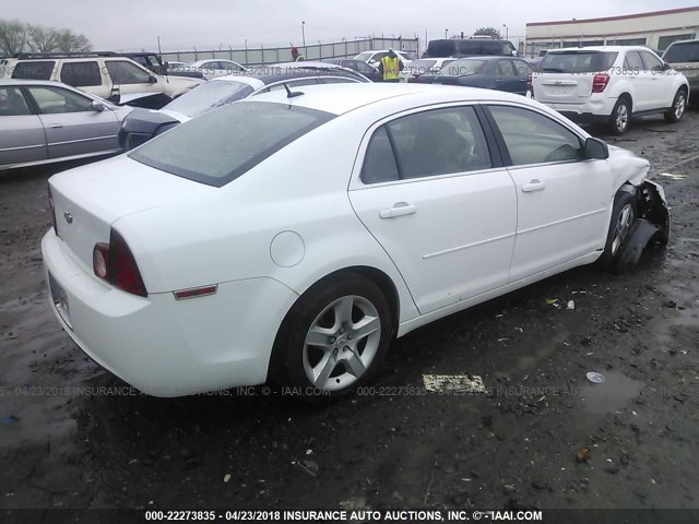1G1ZB5EB2AF141443 - 2010 CHEVROLET MALIBU LS 白色 照片 4