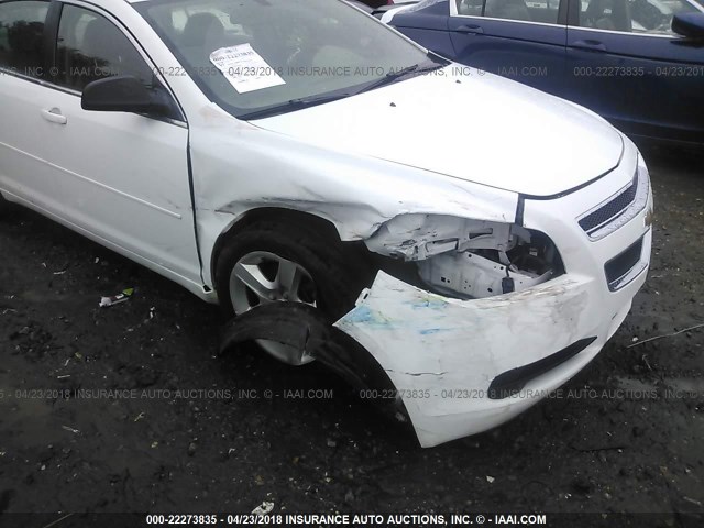 1G1ZB5EB2AF141443 - 2010 CHEVROLET MALIBU LS 白色 照片 6