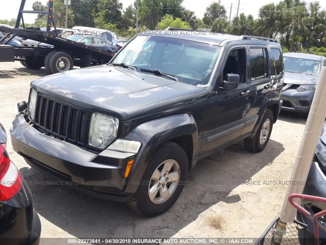 1J4PP2GK9BW539210 - 2011 JEEP LIBERTY SPORT GRAY photo 2