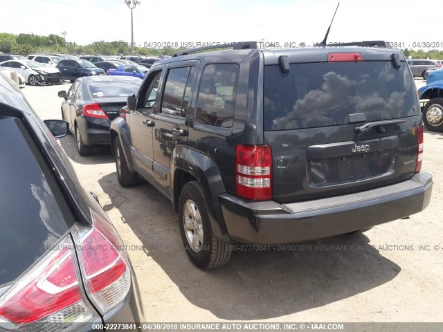 1J4PP2GK9BW539210 - 2011 JEEP LIBERTY SPORT GRAY photo 3