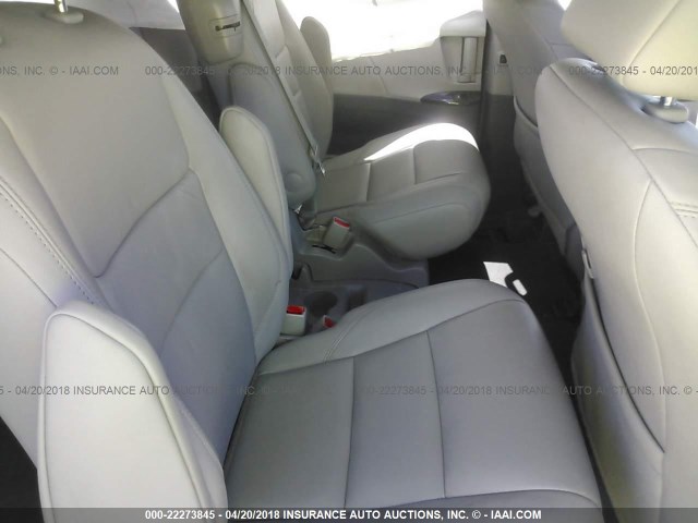 5TDYK3DC8FS568487 - 2015 TOYOTA SIENNA XLE/LIMITED BURGUNDY photo 8