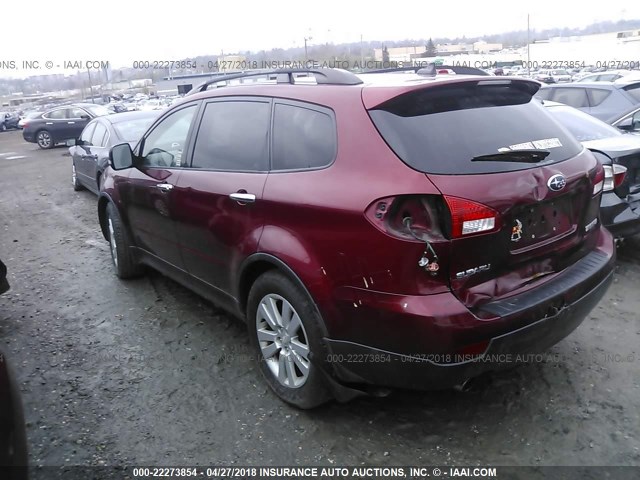 4S4WX90D594402255 - 2009 SUBARU TRIBECA LIMITED MAROON photo 3