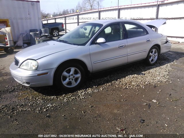 1MEFM50U62G650264 - 2002 MERCURY SABLE GS/GS PLUS SILVER photo 2