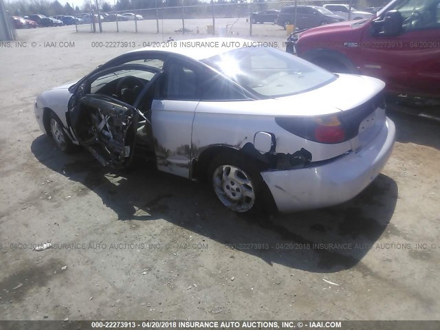 1G8ZP12861Z284544 - 2001 SATURN SC1 SILVER photo 3