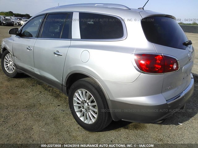 5GAER23D79J202137 - 2009 BUICK ENCLAVE CXL SILVER photo 3