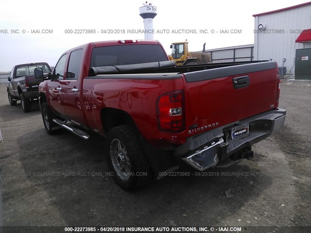 1GC1KYE88BF128899 - 2011 CHEVROLET SILVERADO K2500 HEAVY DUTY LTZ RED photo 3