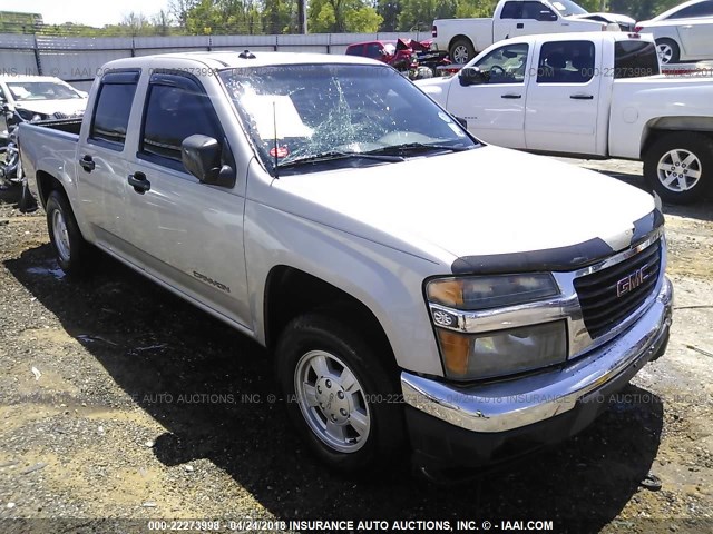 1GTCS136548178863 - 2004 GMC CANYON SILVER photo 1