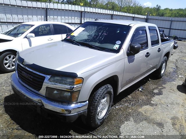 1GTCS136548178863 - 2004 GMC CANYON SILVER photo 2