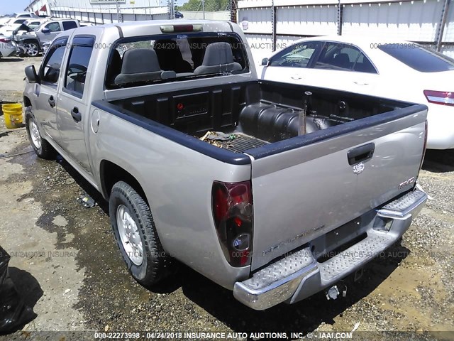 1GTCS136548178863 - 2004 GMC CANYON SILVER photo 3