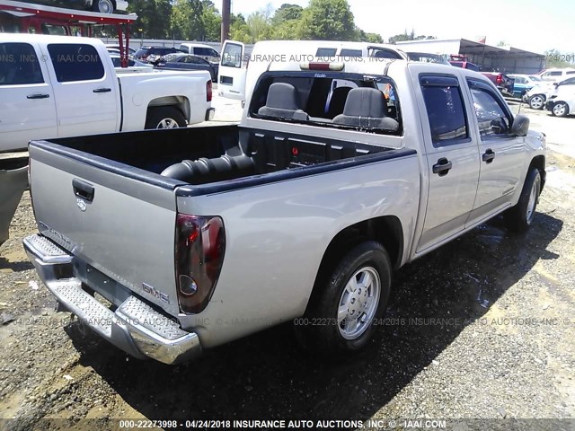 1GTCS136548178863 - 2004 GMC CANYON SILVER photo 4