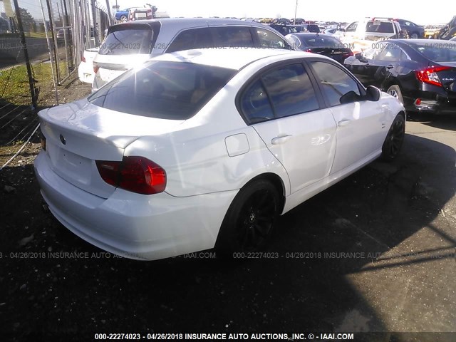 WBAPK5C59BA659914 - 2011 BMW 328 XI SULEV WHITE photo 4