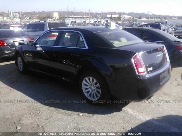 2C3CCAAG7DH632179 - 2013 CHRYSLER 300 BLACK photo 3