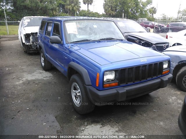 1J4FT28PXWL199364 - 1998 JEEP CHEROKEE SE BLUE photo 1