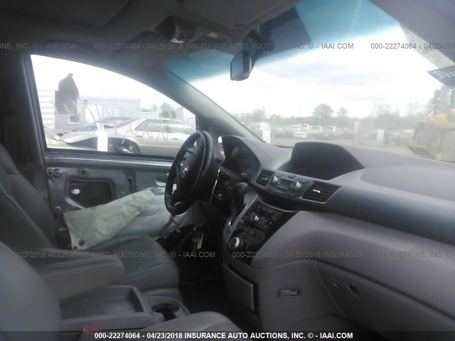 5FNRL5H69BB097241 - 2011 HONDA ODYSSEY EXL ვერცხლისფერი ფოტო 5