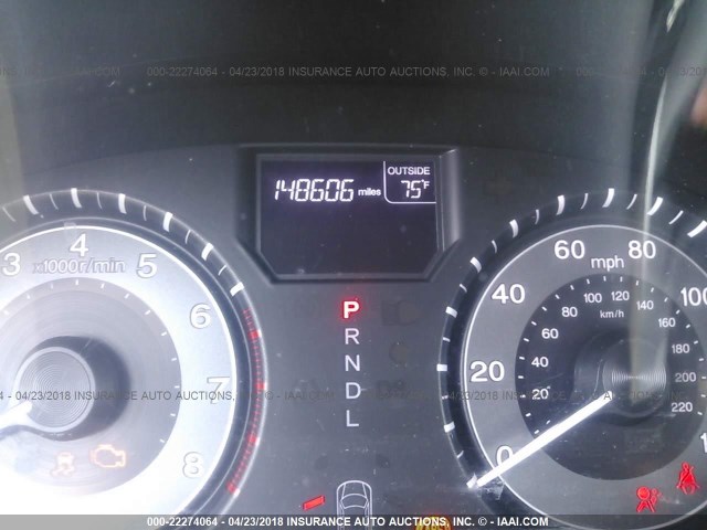 5FNRL5H69BB097241 - 2011 HONDA ODYSSEY EXL ვერცხლისფერი ფოტო 7