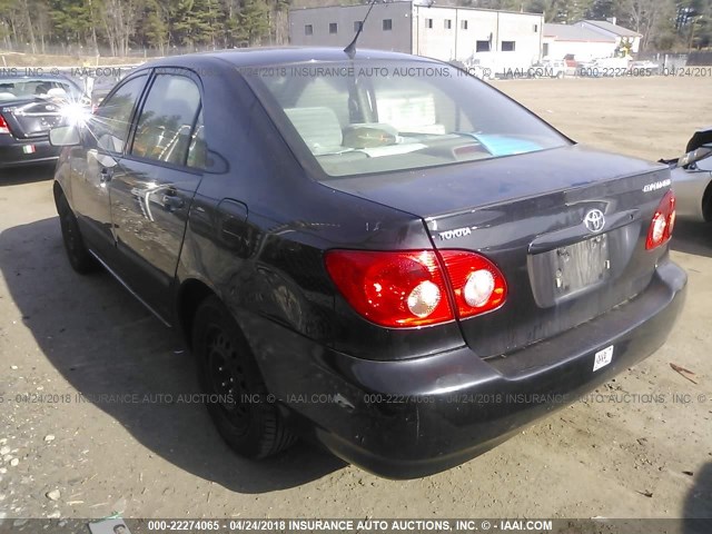 2T1BR32E98C867228 - 2008 TOYOTA COROLLA CE/LE/S BLACK photo 3