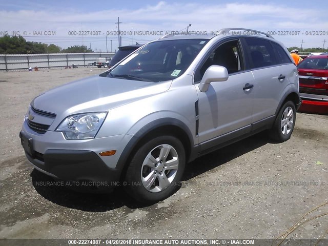 3GNAL2EK8DS535455 - 2013 CHEVROLET CAPTIVA LS SILVER photo 2