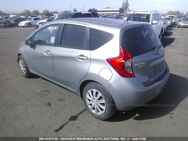 3N1CE2CP9FL358585 - 2015 NISSAN VERSA NOTE S/S PLUS/SV/SL/SR SILVER photo 3