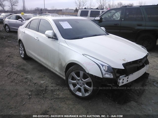 1G6AB5RAXD0155428 - 2013 CADILLAC ATS LUXURY WHITE photo 1