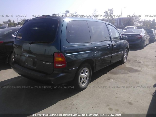 2FMZA5141WBC21841 - 1998 FORD WINDSTAR WAGON Dark Blue photo 4