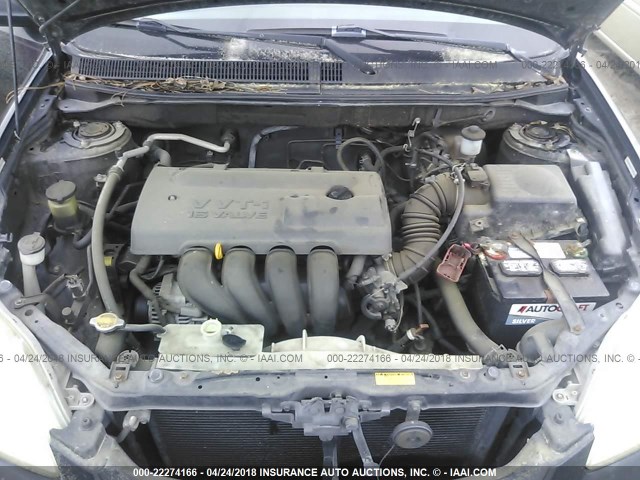 2T1KR32E53C093830 - 2003 TOYOTA COROLLA MATRIX XR Dark Blue photo 10