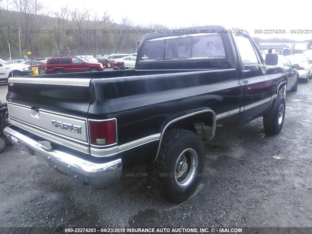 1GCEV14H8HF381330 - 1987 CHEVROLET V10 BLACK photo 4