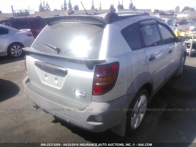 5Y2SL64863Z455907 - 2003 PONTIAC VIBE SILVER photo 4