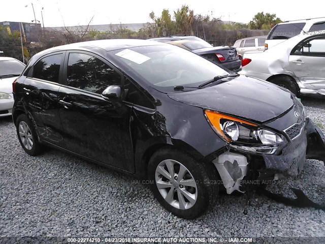 KNADN5A36D6233535 - 2013 KIA RIO EX/SX BLACK photo 1