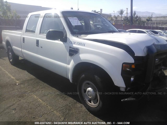 1FTWW30538EC99956 - 2008 FORD F350 SRW SUPER DUTY WHITE photo 1