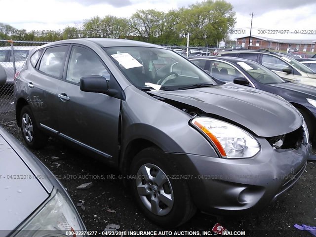 JN8AS5MV1CW393255 - 2012 NISSAN ROGUE S/SV GRAY photo 1