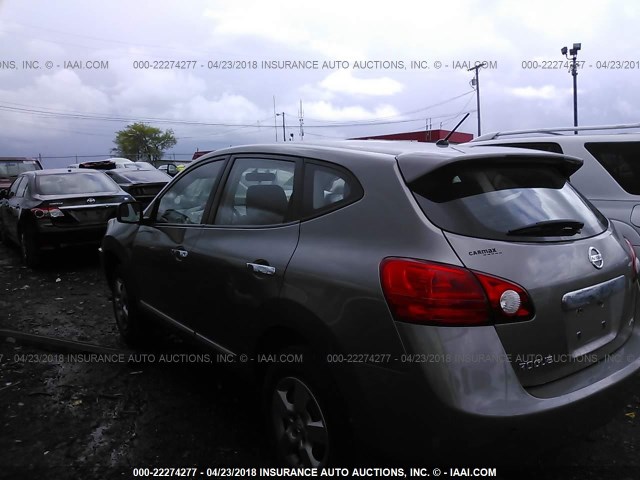 JN8AS5MV1CW393255 - 2012 NISSAN ROGUE S/SV GRAY photo 3