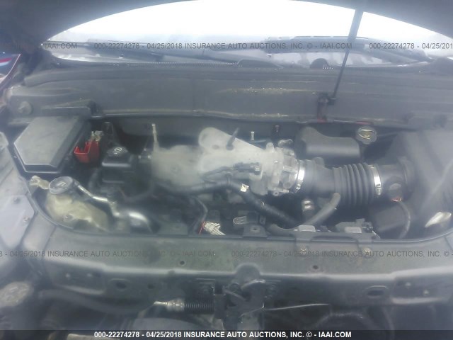 5GAEV237X8J191008 - 2008 BUICK ENCLAVE CXL 勃艮第红 照片 10