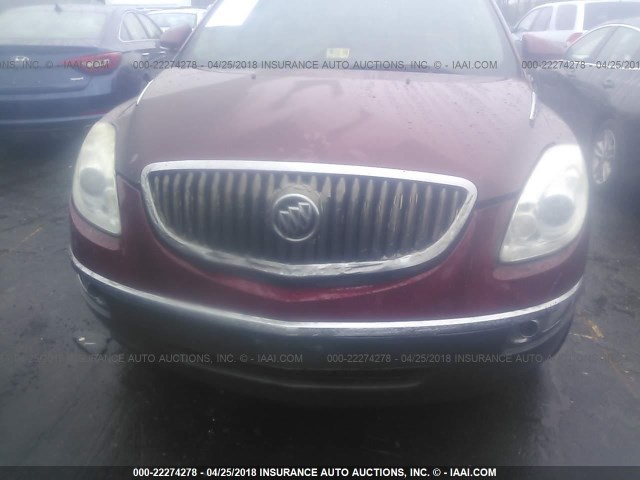 5GAEV237X8J191008 - 2008 BUICK ENCLAVE CXL 勃艮第红 照片 6