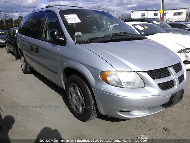 1D4GP24323B291302 - 2003 DODGE GRAND CARAVAN SE SILVER photo 1