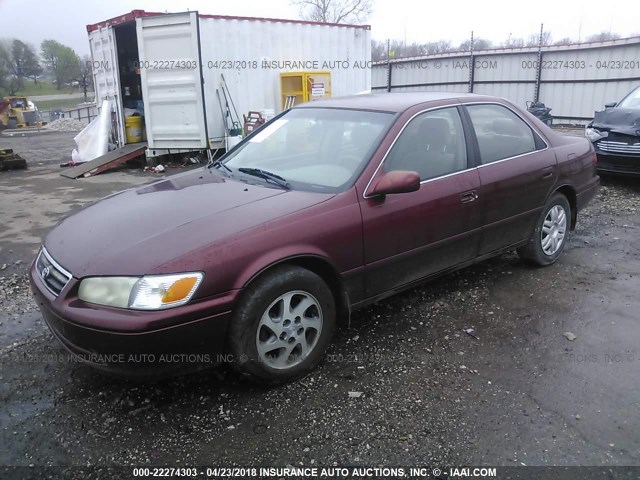 4T1BG22K31U049553 - 2001 TOYOTA CAMRY CE/LE/XLE 栗色 照片 2