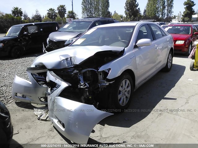 4T1BB46K49U108321 - 2009 TOYOTA CAMRY HYBRID SILVER photo 2