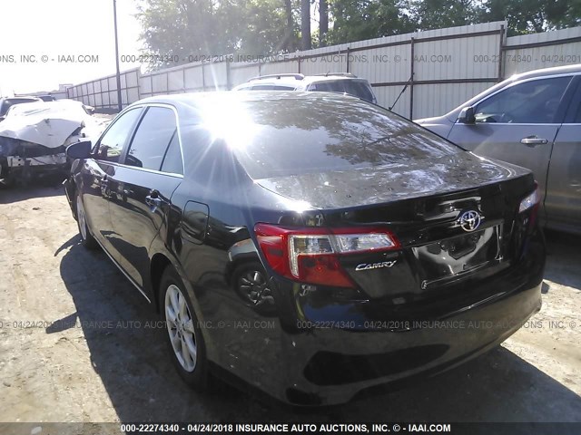 4T1BF1FK4DU637957 - 2013 TOYOTA CAMRY L/SE/LE/XLE 黑色 照片 3