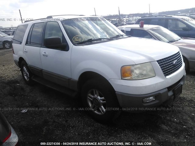 1FMEU15W83LA00243 - 2003 FORD EXPEDITION XLT WHITE photo 1