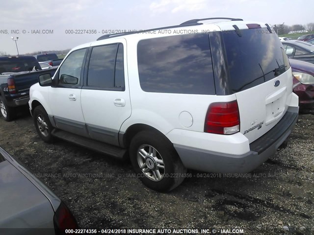 1FMEU15W83LA00243 - 2003 FORD EXPEDITION XLT 白色 照片 3