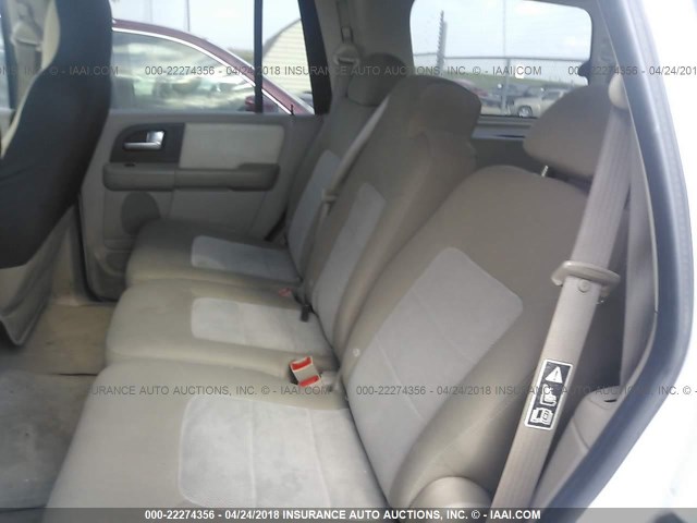 1FMEU15W83LA00243 - 2003 FORD EXPEDITION XLT WHITE photo 8