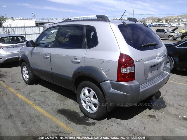 KM8JN72DX5U092003 - 2005 HYUNDAI TUCSON GLS/LX SILVER photo 3