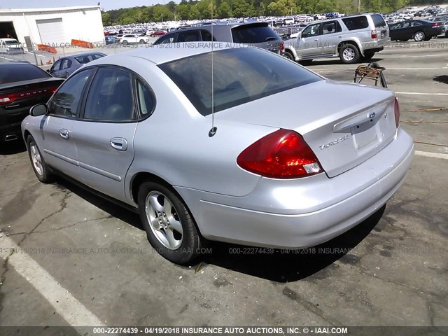1FAFP55UX2A141031 - 2002 FORD TAURUS SES SILVER photo 3