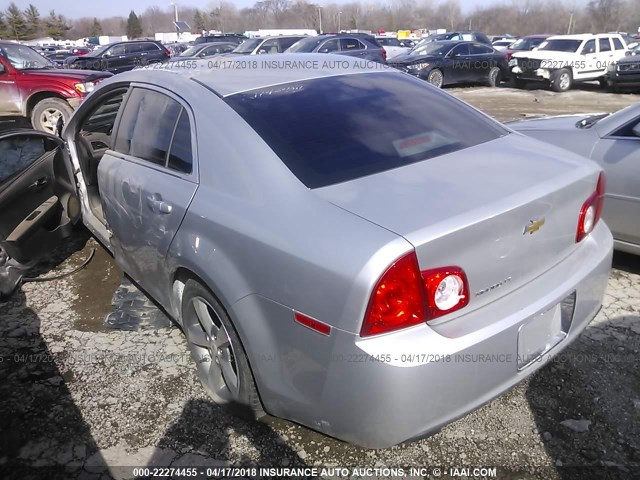 1G1ZC5E10BF374985 - 2011 CHEVROLET MALIBU 1LT ვერცხლისფერი ფოტო 3