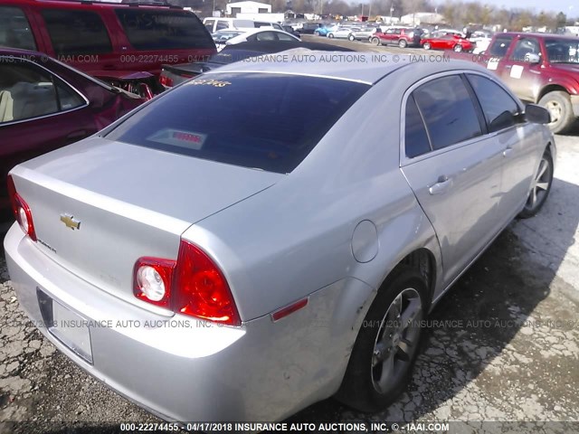 1G1ZC5E10BF374985 - 2011 CHEVROLET MALIBU 1LT ვერცხლისფერი ფოტო 4