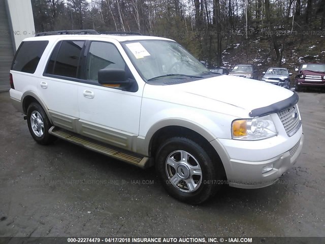 1FMFU18536LA04633 - 2006 FORD EXPEDITION EDDIE BAUER WHITE photo 1