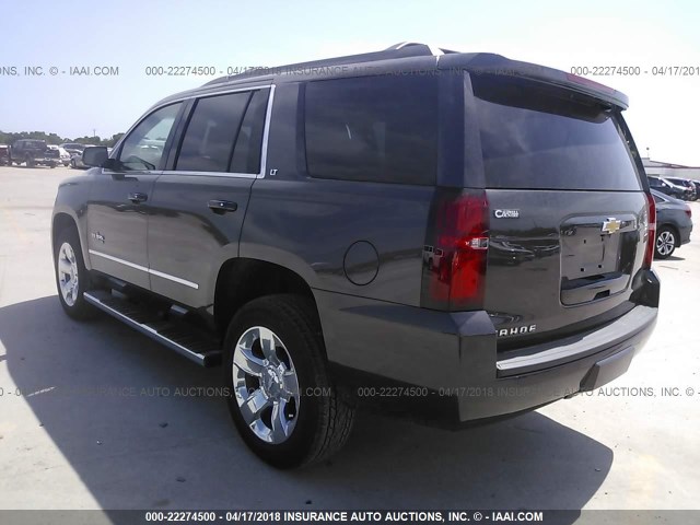 1GNSCBKC8JR222194 - 2018 CHEVROLET TAHOE C1500 LT GRAY photo 3