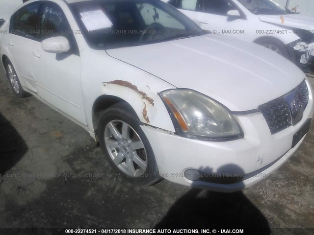 1N4BA41E44C815335 - 2004 NISSAN MAXIMA SE/SL WHITE photo 6